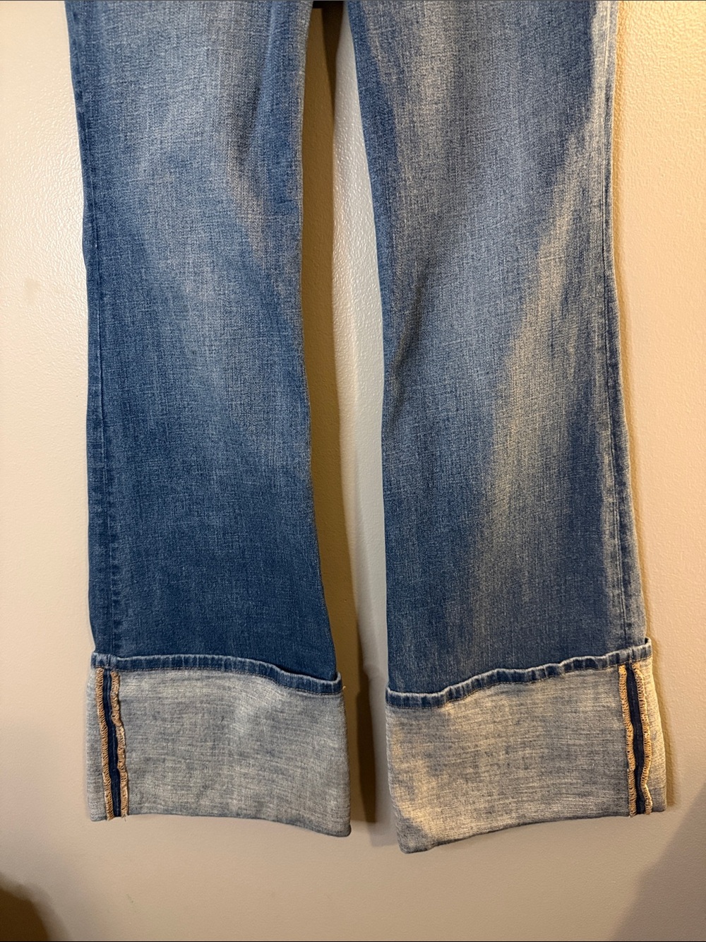 Shyanne Joni High Rise Trouser Jeans 26x32 Wide Cuff Western Boho - Picture 7 of 9